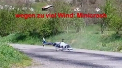 Mini-Crash BELL 222 am 19.04.2016 in Haldenstein